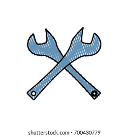 Plumbing wrench isolated