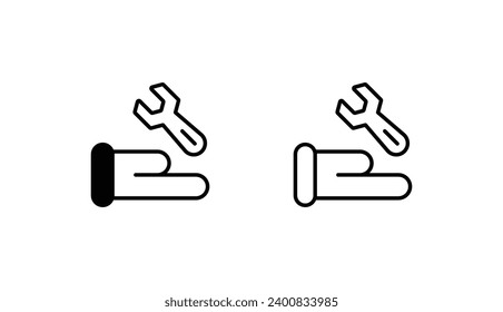 Plumbling icon design with white background stock illustration