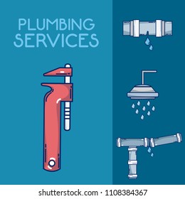 Plumbling service concept