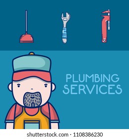 Plumbling service concept