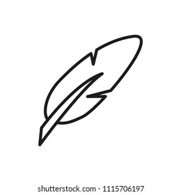 plume pen vector icon