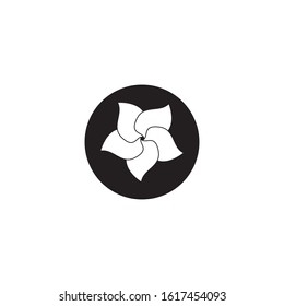 Plumeria flower beauty logo vector illustration