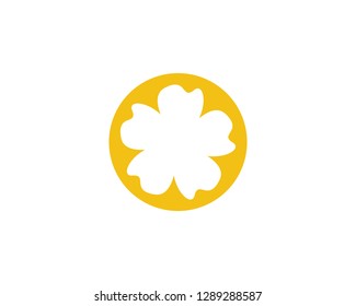 Plumeria flower icon vector illustration design logo template - Vector