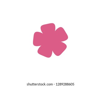 Plumeria flower icon vector illustration design logo template - Vector