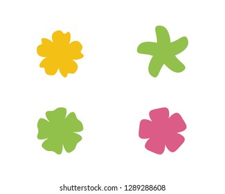Plumeria flower icon vector illustration design logo template - Vector
