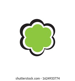 Plumeria flower icon vector illustration design logo template