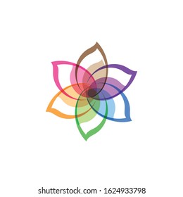 Plumeria Flower Icon Vector Illustration Design Stock Vector (Royalty ...