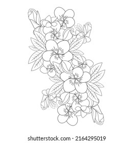 3,578 Plumeria outline Images, Stock Photos & Vectors | Shutterstock