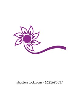 
Plumeria flower logo template vector