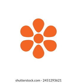 Plumeria flower logo template vector