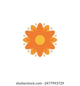 Plumeria flower logo template vector