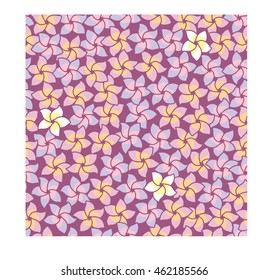 Plumeria Flower Seamless Pattern Background
