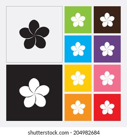 Plumeria icon - Vector