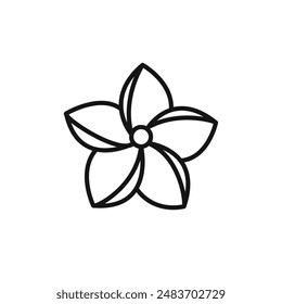 plumeria icon Vector set colección para Web