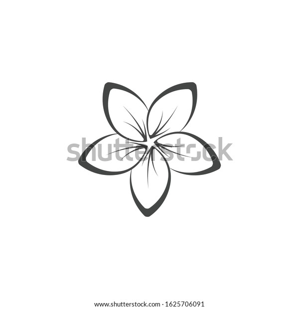 Plumeria Logo Template Vector Symbol Nature Stock Vector (Royalty Free ...