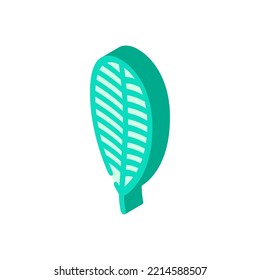 plumeria tropical leaf isometric icon vector. plumeria tropical leaf sign. isolated symbol illustration