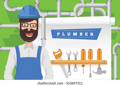 Plummer Design,clean Vector