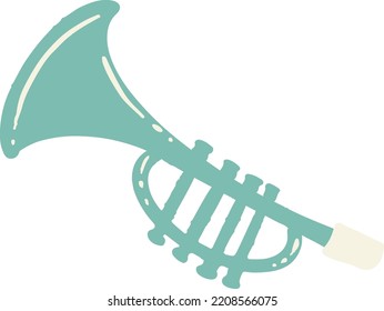 Plump Cute Musical Instruments Illustration