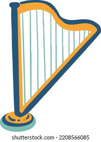 Plump Cute Musical Instruments Illustration