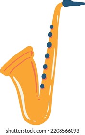 Ilustración de instrumentos musicales de corte de plump