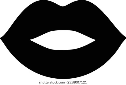 Plump lips silhouette vector.
Sexy female lips silhouette.
Isolated Woman's lips clipart.
Valentine's day element.
Transparent background.