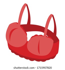 Plunge bra icon. Isometric of plunge bra vector icon for web design isolated on white background