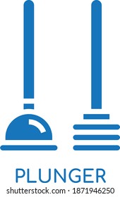 plunger icon. cleaning icon vector