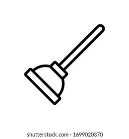 plunger icon design vector template