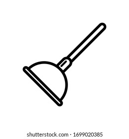 plunger icon design vector template
