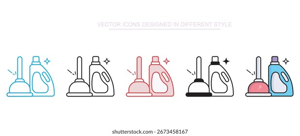 Design de ícone de êmbolo com ilustração de estoque de fundo branco