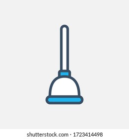 icono del émbolo diseñado en un estilo plano