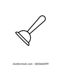Plunger icon flat vector illustration