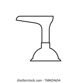 plunger icon illustration isolated vector sign symbol