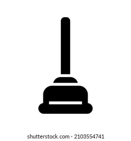 Plunger icon isolated on white background