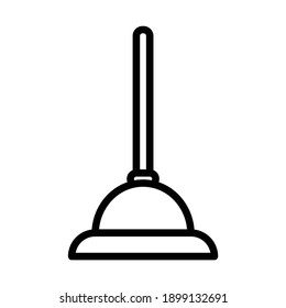 plunger icon on white background in EPS format