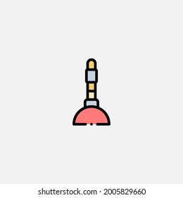 Plunger icon sign vector,Symbol, logo illustration for web and mobile