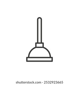 Icono de émbolo Logotipo de Vector de contorno simple