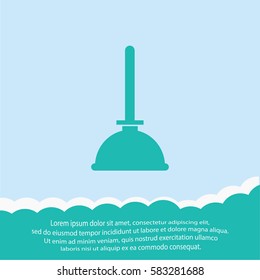 Plunger  icon. Vector design.