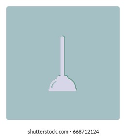 Plunger icon, vector design