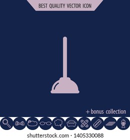 Plunger icon, vector design element