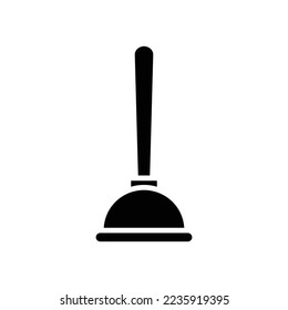plantilla de diseño vectorial de icono del émbolo en fondo blanco