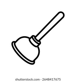 plunger icon vector design template simple and clean