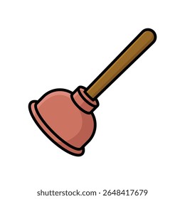 plunger icon vector design template simple and clean