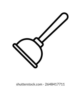 plunger icon vector design template simple and clean