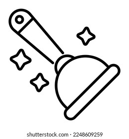 Plunger icon, vector design of toilet cleaner