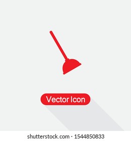 Plunger Icon Vector Illustration Eps10