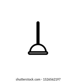 Plunger icon, vector illustration. Flat design style. vector plunger icon illustration isolated on white, plunger icon Eps10. plunger icons graphic design vector symbols.