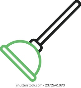 Plunger icon vector image. Suitable for mobile application web application and print media.
