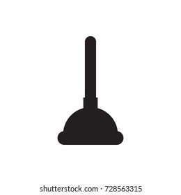 plunger icon vector isolated on white background
