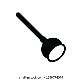 Plunger icon vector logo design illustration flat style